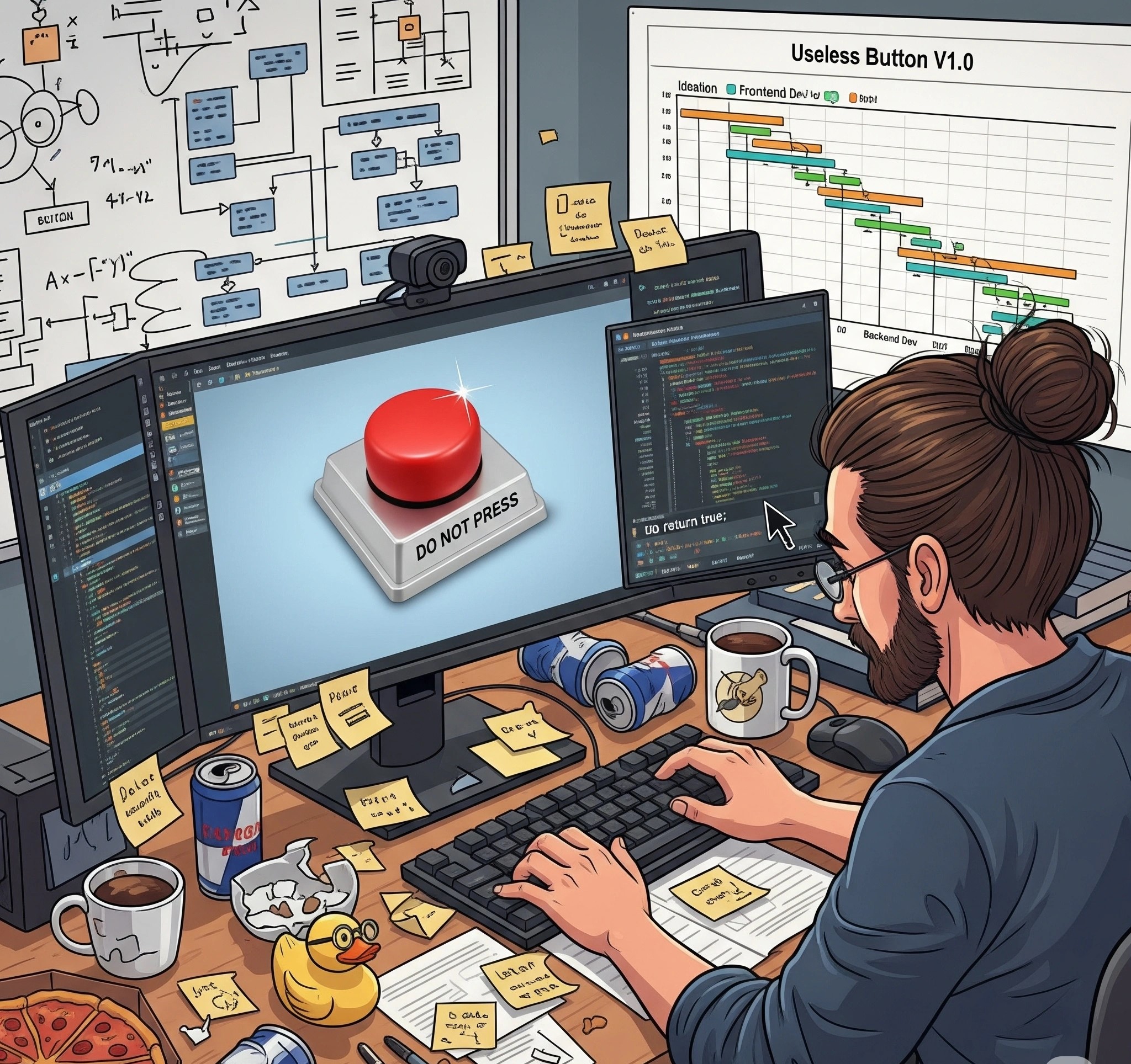 Building the Useless Button: A Developer's Journey